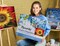 Figured'Art Paint by Numbers for Adults with Frame Red Sunflower 16"x20" - Craft Art Painting DIY Kit Canvas Already Stretched on a Wooden Frame